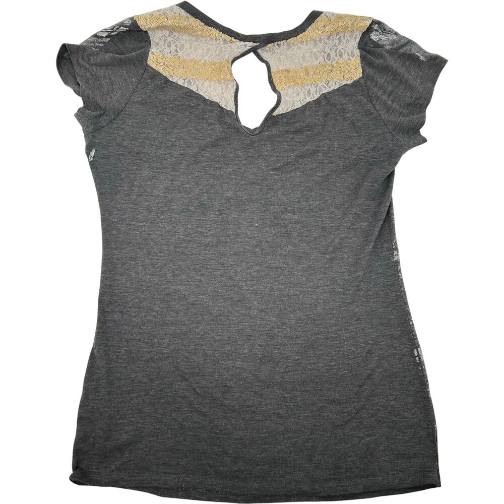 Vintage y2k women's Angels & Diamonds tribal wings cross cyber grunge t shirt - Picture 4 of 7